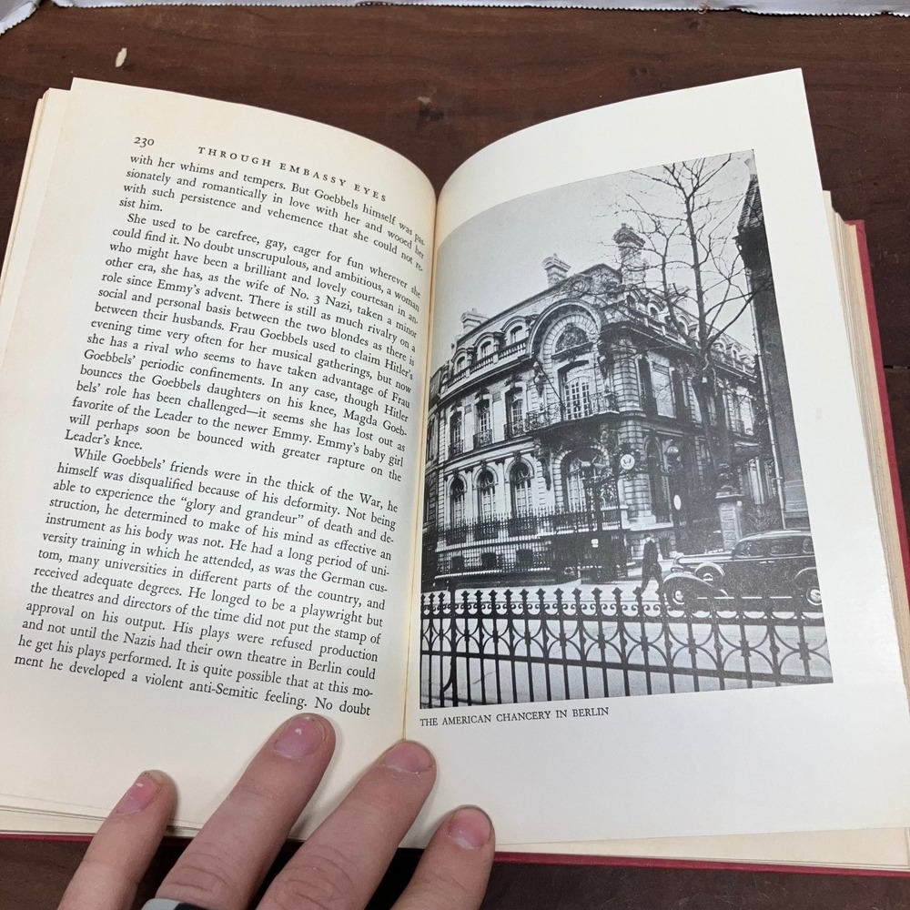 Through Embassy Eyes Martha Dodd 1939 Third Printing Political History Harcourt - Picture 6 of 8